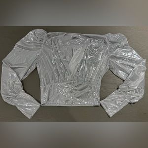 New retro long sleeve crop top